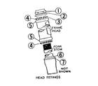 Sears 505459500 head fittings diagram
