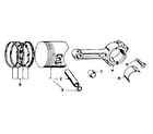 Craftsman 62720199 piston and connecting rod group diagram