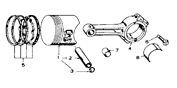 Piston and connecting rod group
