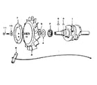 Craftsman 62720199 crankshaft and flywheel group diagram