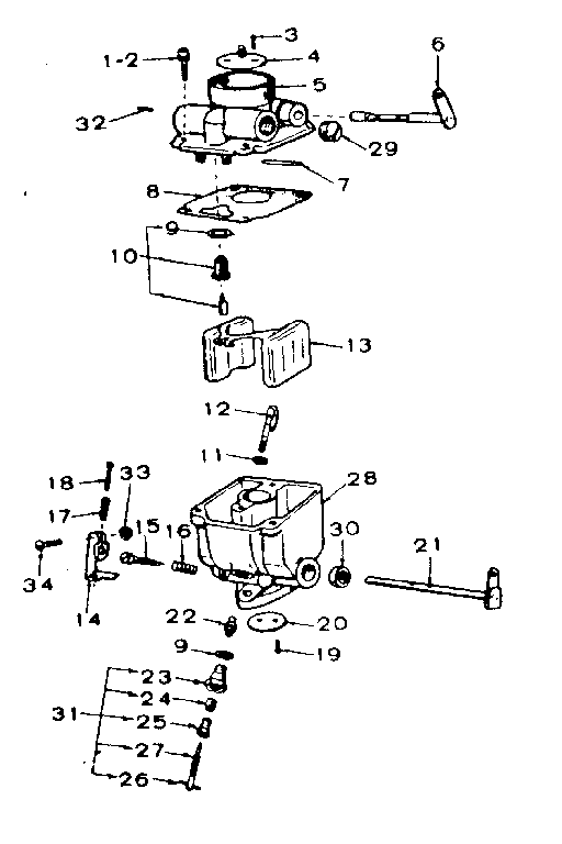Carburetor parts group
