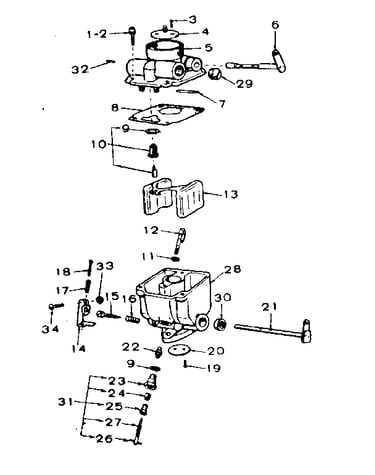 Carburetor parts group