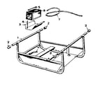 Craftsman 62720199 carrying frame and battery group diagram