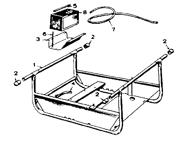 Carrying frame and battery group