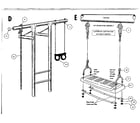 Sears 51272822-78 trapeze rings, rope, and swing assemblies diagram