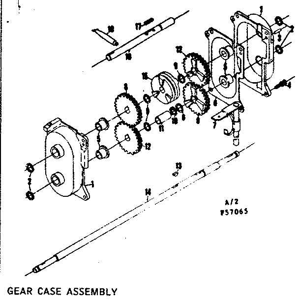 Gear case assembly