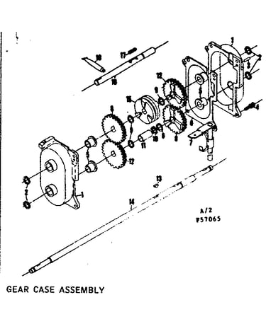 Gear case assembly