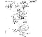 Craftsman 1318060 mower housing and engine diagram
