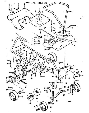 Frame and wheel assembly