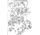 Craftsman 1318090 frame and wheel assembly diagram