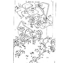 Craftsman 1318091 frame and wheel assembly diagram