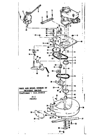 Mower housing and engine