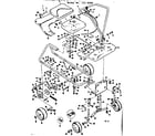 Craftsman 1318092 frame and wheel assembly diagram