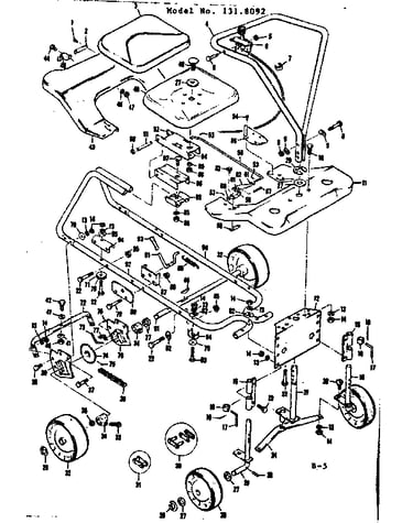 Frame and wheel assembly