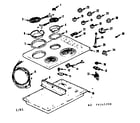 Kenmore 1034155600 counter top and element section diagram