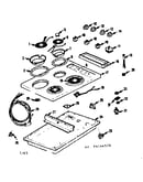 Counter top and element section