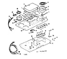 Kenmore 1034184200 counter top and element section diagram