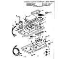 Kenmore 1034195400 counter top and element section diagram
