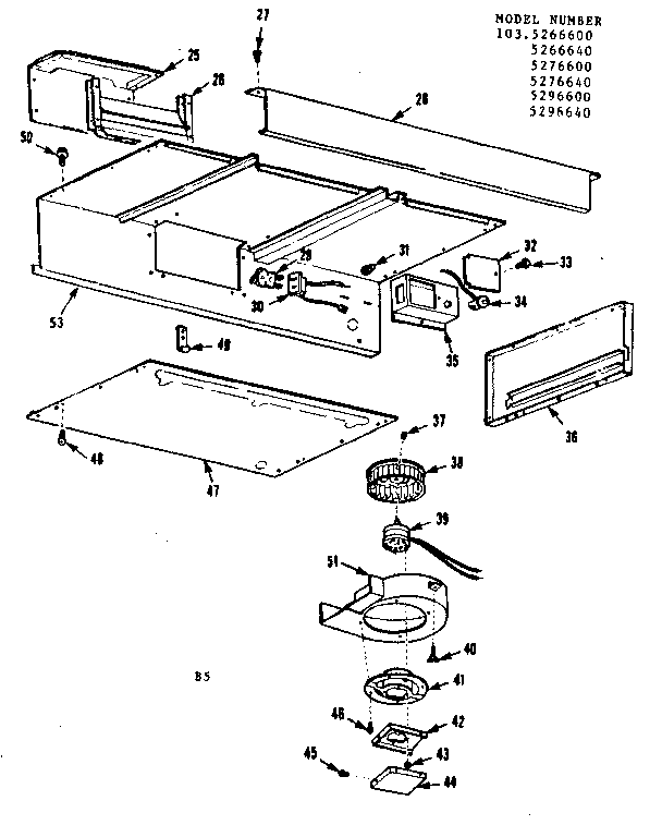 HOOD & BLOWER ASSEMBLY