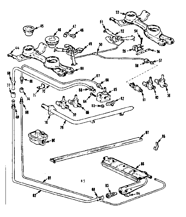 Burner section