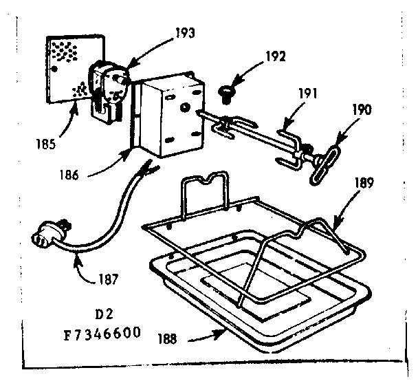 Opt. oven rotisserie