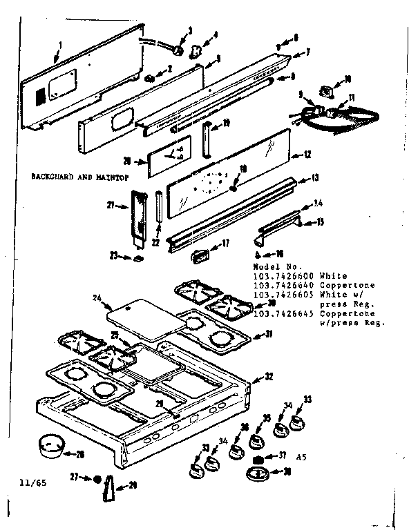 BACKGUARD AND MAINTOP