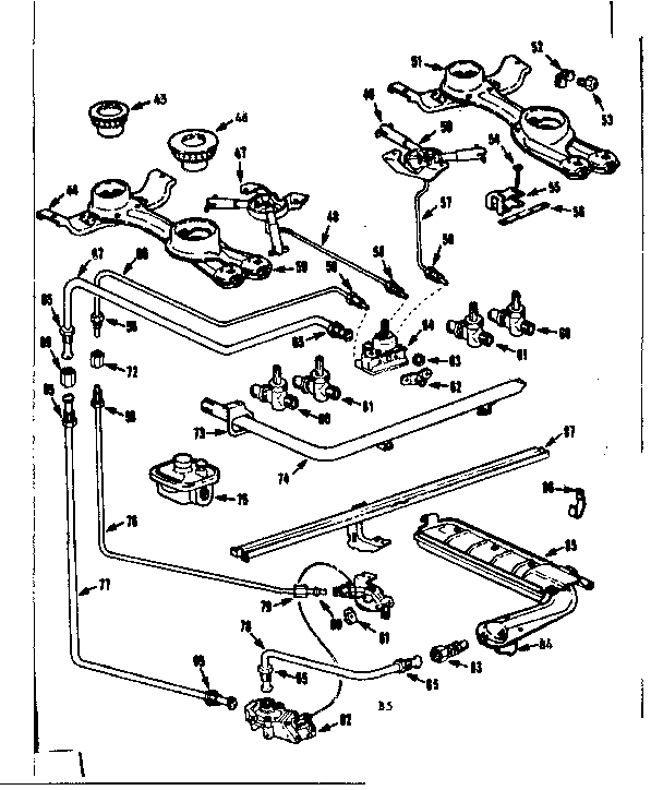 Burner section