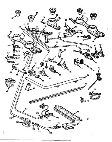 Burner section