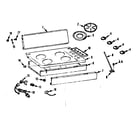 Kenmore 1037745400 main top section diagram