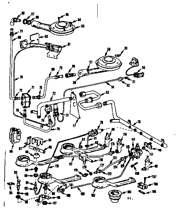 Burner section