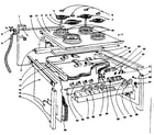 Kenmore 1554546620 top section and outer body parts diagram