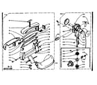 Kenmore 1106501100 wringer and wringer gear case assembly diagram