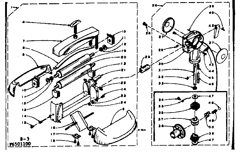 Wringer and wringer gear case assembly