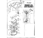 Kenmore 1106501400 wringer & wringer gear case assembly diagram