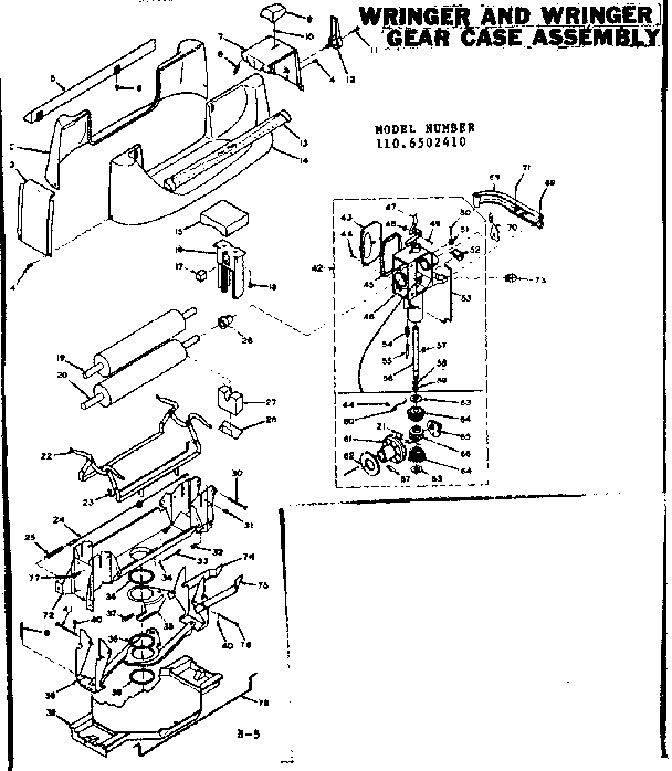 WRINGER & WRINGER GEAR CASE