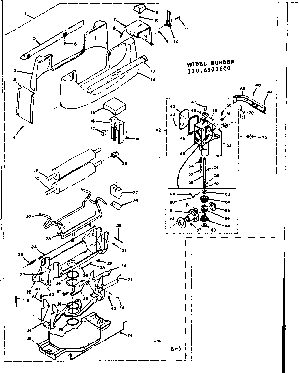 Wringer gear case