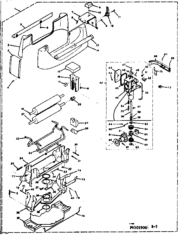 Wringer gear case