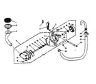 Kenmore 1106502900 pump and pump parts diagram