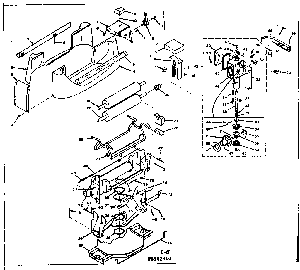 Wringer gear case