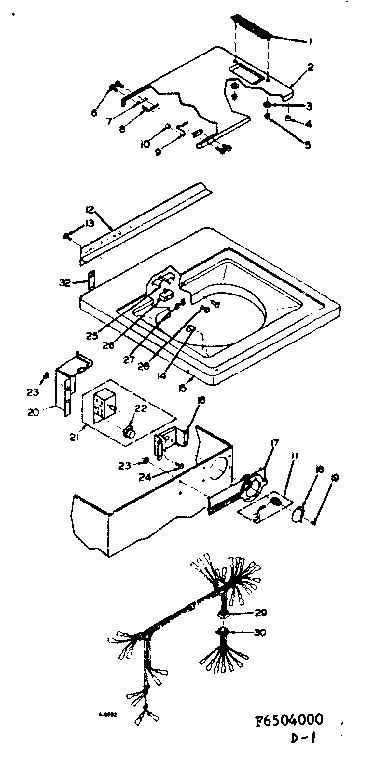 Top and control assembly