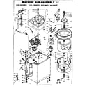Kenmore 1106504051 machine sub-assembly diagram