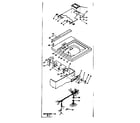 Kenmore 1106504001 top and control assembly diagram