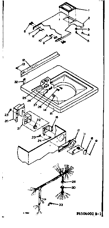 Top and control assembly