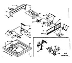 Kenmore 1106504150 top and console assembly diagram