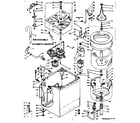 Kenmore 1106504101 machine sub-assembly diagram