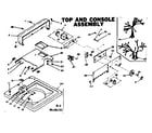 Kenmore 1106504101 top and console assembly diagram
