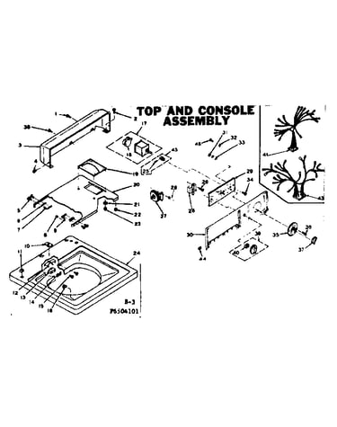 Top and console assembly