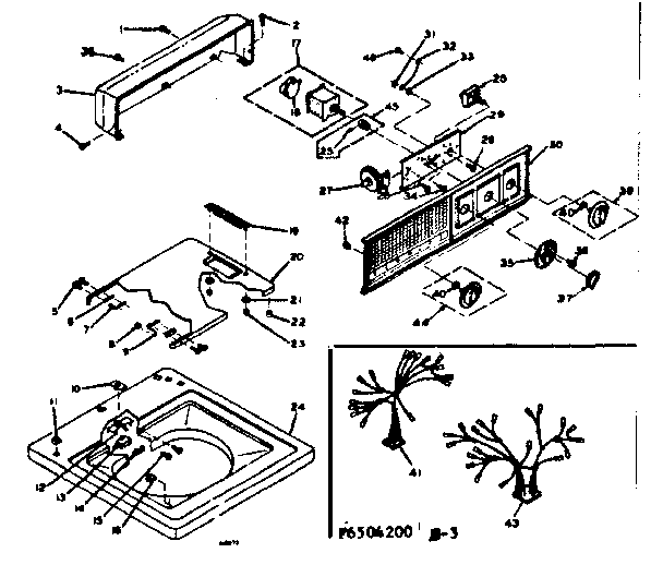Top and console assembly