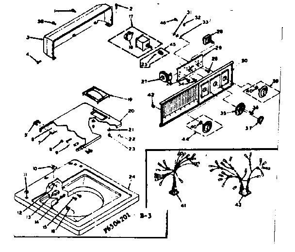Top and console assembly