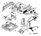Kenmore 1106504300 top and console assembly diagram